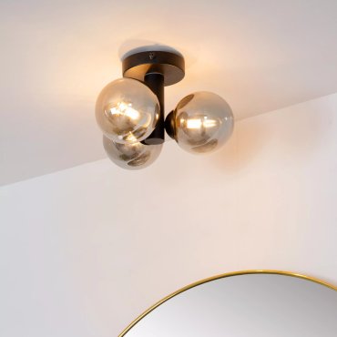 Lucide Trudy - lampadaire - Ø 30 x 18 cm - IP44 - noir