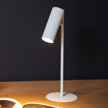 Lucide Clubs - lampe à poser - Ø 15 x 42 cm - blanc