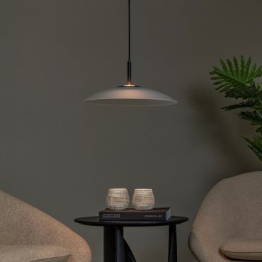 Lucide Menga - lampe suspendue - Ø 40 x 150 cm - 12W LED dimmable inclus - opal
