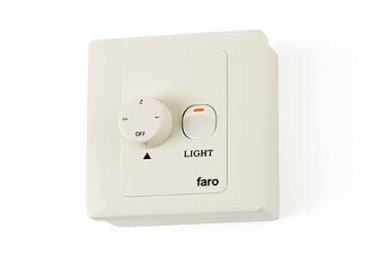 Faro Wall Control - interrupteur pour ventilateurs - 9 x 9 x 4 cm - blanc