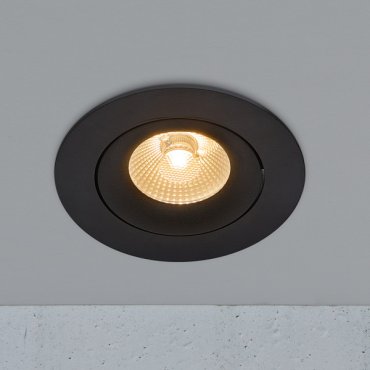 Nordlux Aliki - spot encastré - Ø 96 mm, Ø 83 mm encastré - 8W LED dimmable inclus - IP44 - noir
