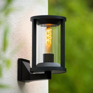 Lucide Cadix - Applique d'extérieur - 16 x 21,5 x27,6 cm - IP65 - noir