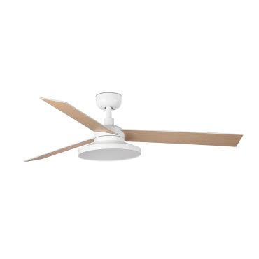 Faro Rudder Tak 3 L - ventilateur de plafond avec lumière - Ø 132 - blanc mat - 2700K
