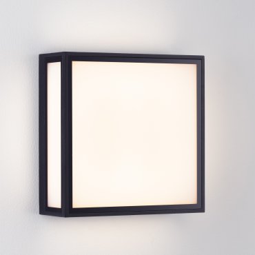 Nova Luce Astral - applique murale et plafonnier extérieur - 22 x 22 x 8,7 cm - 16W LED inclus - IP65 - anthracite foncé