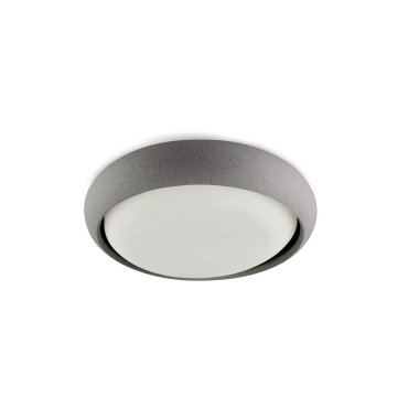 Faro Anga - plafonnier - Ø 26,7 x 9 cm - 24W LED inclus - IP44 - gris foncé