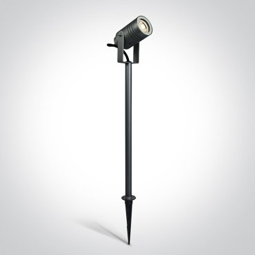 ONE Light GU10 Garden - spot au sol sur pointe - Ø 13,2 x 70 cm - IP65 - anthracite