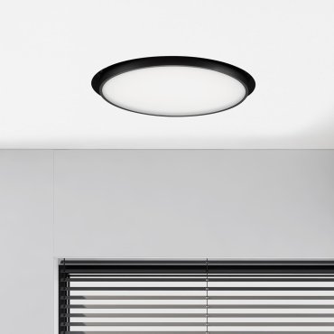 Nova Luce Perfect Profile Trimless - spot encastré - Ø 400 mm, 475 mm encastré - 24W LED dimmable inclus - 3000K - noir
