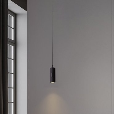 Nova Luce Holm - lampe suspendue - Ø 13 x 300 cm - 12W dimmable LED inclus - noir