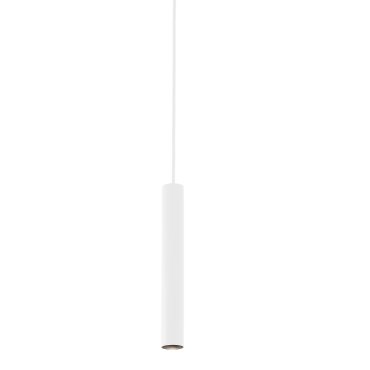 Faro Neso Top - lampe suspendue pour rail magnétique - Ø 3,5 x120 x 16,5 cm - 5W DALI LED dimmable blanc chaud (2700K) inclus - 40° faisceau - blanc