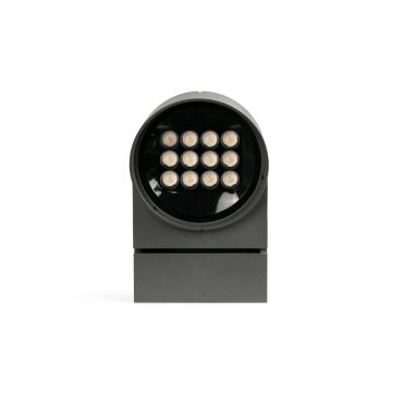 Faro Wall - applique murale extérieure - Ø 16 x 4,7 x 25 cm - 28,5W LED inclus - IP65 - gris foncé