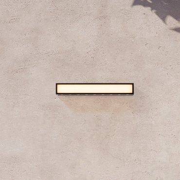 Nova Luce Inga - applique murale extérieure - 45 x 6,5 x 7,3 cm - 31W LED inclus - IP65 - anthracite foncé