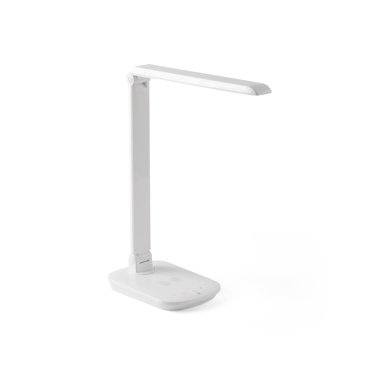 Faro Anouk - lampe de table - 13,5 x 35 x 40 cm - avec chargeur sans fil - 8W dimmable à warm LED inclus - blanc