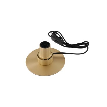 Artdelight Disk - lampe à poser - Ø 10 x 13,2 cm - or mat