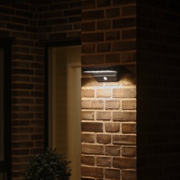 Nordlux Agena Solar - applique murale extérieure à énergie solaire - 22 x 9 x 12,7 cm - 5W LED inclus - IP44 - noir