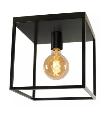 MODÈLE D’EXPOSITION - Roi Du Luminaire Achille - plafonnier - 25 x 25 x 25 cm - noir