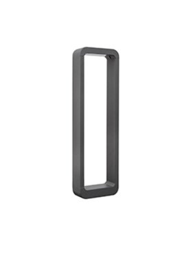 Nova Luce Ned - lampe de jardin - 15 x 6 x 50 cm - 6W LED inclus - IP54 - gris foncé