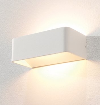 Artdelight Mainz - applique murale - 20 x 10 x 7 cm - 2 x 3W LED dimmable inclus - blanc
