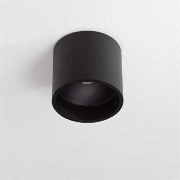 Artdelight Ormond - plafonnier - Ø 11 x 10 cm - 7W LED dimmable inclus - IP54 - noir