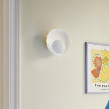 Nordlux Marsi - applique murale - 21 x 21 cm - fonction Moodmaker à 3 niveaux - 7W LED inclus - blanc