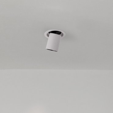 Nova Luce Naruto - spot à encastrer - Ø 115 mm taille d'encastrement - 20W LED inclus - blanc avec noir - couleur de lumière blanc chaud