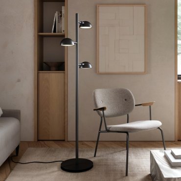 Design For The People Nomi - lampadaire 3L - 30 x 142,5 cm - noir