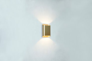 Artdelight Diaz Small - applique murale - 4 x 10 x 15 cm - 2 x 3W LED inclus - IP54 - or chaud