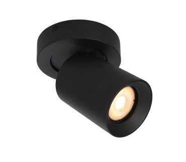 Artdelight Megano Round - spot en saillie - Ø 10 x 11,3 cm - noir