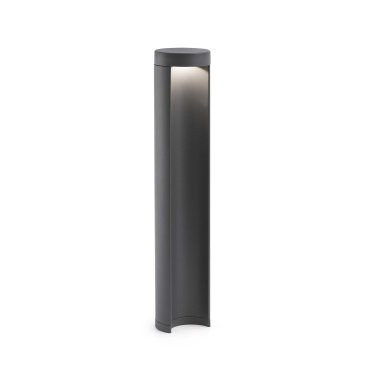 Faro Chandra - lampe de jardin - 9 x 45 cm - 7W LED inclus - IP54 - gris foncé
