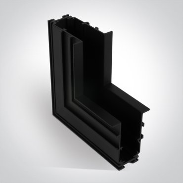 Profils encastrés magnétiques ONE Light MIDI - angle d'encastrement mur à mur pour 42001RB &amp; 42002RB - noir