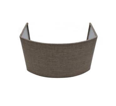 Artdelight - abat-jour pour applique murale - 25 x 15 x 15 cm - gris