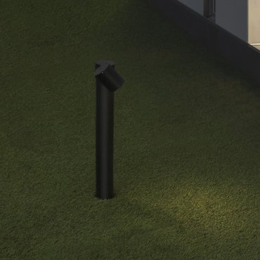 Nova Luce Focus - lampe de jardin - 13,8 x 6,8 x 55 cm - IP54 - noir