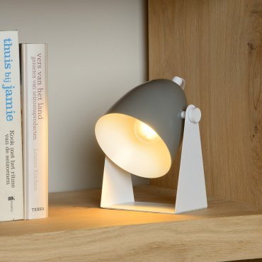 Lucide Chago - lampe à poser - 19 cm - gris
