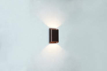 Artdelight Diaz Small - applique murale - 4 x 10 x 15 cm - 2 x 3W LED inclus - IP54 - bronze brossé