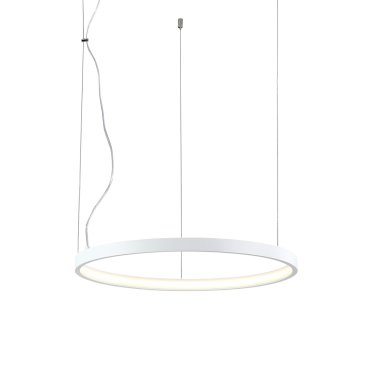 VK Lighting Circulus - lampe suspendue - Ø 52,7 x 200 cm - 24W LED dimmable inclus - blanc