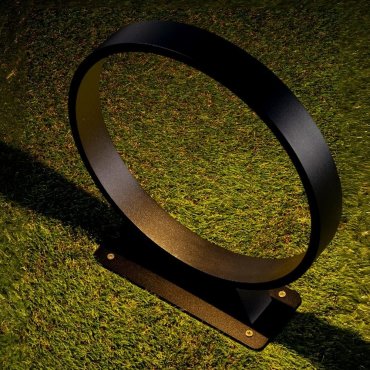 Nova Luce Metro - lampe de jardin - Ø 30 x 34 cm - 6W LED inclus - IP65 - noir sablé