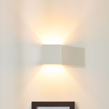 Lucide Gipsy Cube - applique murale - 11,5 x 11,5 x 11,5 cm - blanc