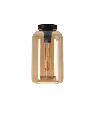 Artdelight Botany - plafonnier - Ø 18 x 33 cm - ambre