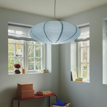 Nordlux Villo - abat-jour en papier sans suspension - Ø 60 x 24 cm - bleu
