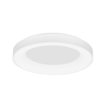 Nova Luce Rando Smart - plafonnier - Ø 60 x 9 cm - 50W LED dimmable inclus - Tuya - blanc sable