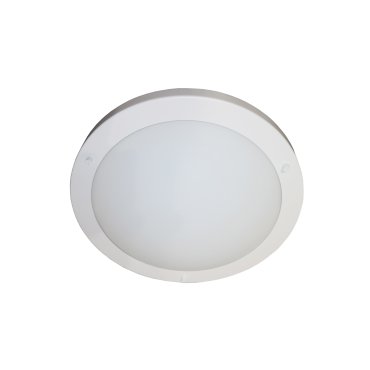 Artdelight Yuca - plafonnier de salle de bain - Ø 30 x 8 cm - 12W LED inclus - IP44 - blanc