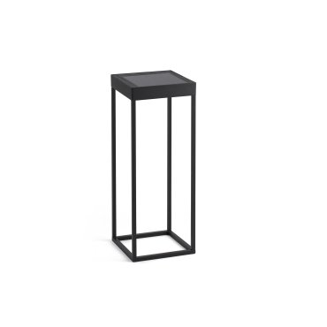 Faro Kasp - lampe solaire portable - 18,4 x 18,4 x 30 cm - 2W LED inclus - IP65 - noir mat