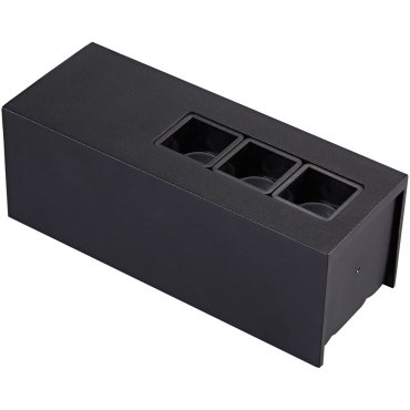VK Lighting Tetra Square - plafonnier/mural - 13,2 x 4,8 x 4,4 cm - 6W LED inclus - noir