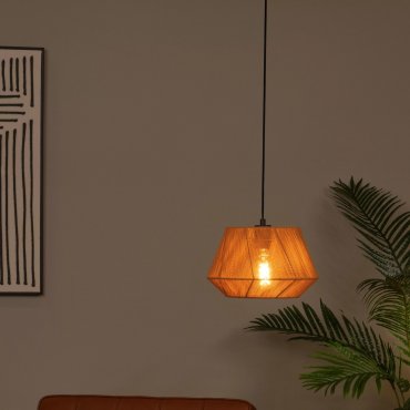 Lucide Jessica - lampe suspendue - Ø 30 x 154,5 cm - terre cuite