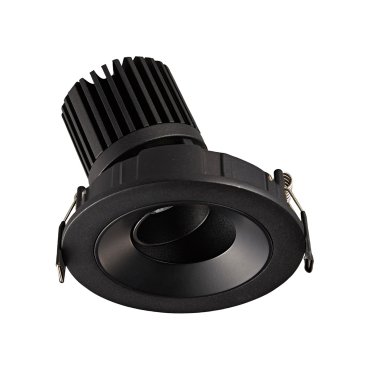VK Lighting Chonefto - spot encastré - Ø 115 mm, 105 mm encastré - 12W LED inclus - noir