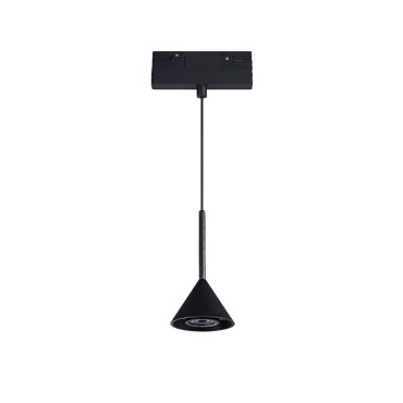 VK Lighting Kona - système de rail magnétique - lampe suspendue - 13,9 x 8 x 21,2 cm - 6W dimmable LED inclus - noir