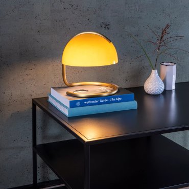 Lucide Cato - lampe à poser - Ø 23,5 x 25 cm - orange
