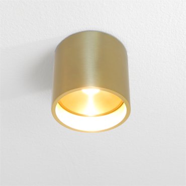 Artdelight Orleans - plafonnier - Ø 11 x 10 cm - 7W LED dimmable inclus - doré brossé
