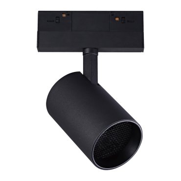 VK Lighting Kona - Système de rails magnétiques - Spot sur rail avec nid d'abeille - 13,9 x 7,5 x 17 cm - 17W dimmable LED inclus - noir