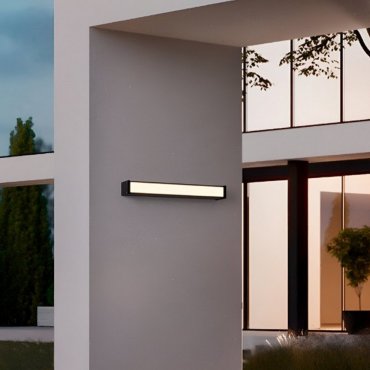 Nova Luce Nova - applique murale extérieure - 50 x 9 x 6,5 cm - 21W LED inclus - IP65 - anthracite foncé