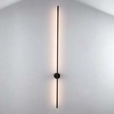 Nova Luce Aden - applique murale - 1,5 x 6,5 x 120 cm - 20W LED inclus - noir sable